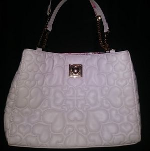 Betsey Johnson white purse